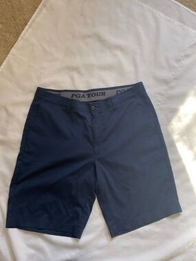 PGA TOUR Men's Navy Performance Golf Shorts